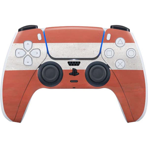 Latvia Flag Distressed PS5 Controller Skin